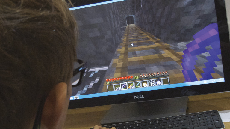 Person coding game mod on computer - FunTech In-Person Minecraft Mod Developer Camp: Ages 7–10 | Hands ...