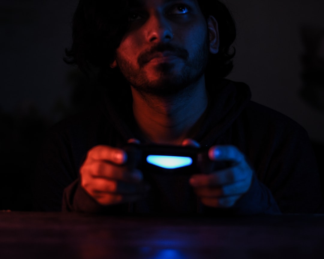 frustrated gamer looking at screen - Gamer on PS4