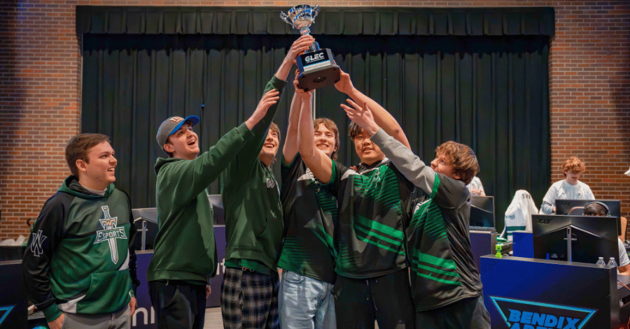 esports team competing on stage - Community and Competition Lead IWU Esports Teams to Success