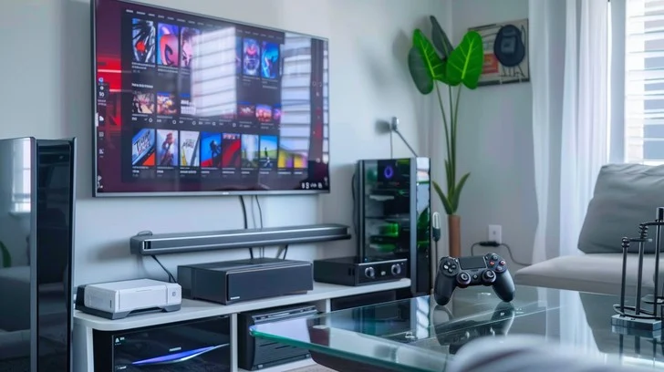 Modern gaming console setup - Free Modern Gaming Setup Image - Living Room, Technology, Modern ...