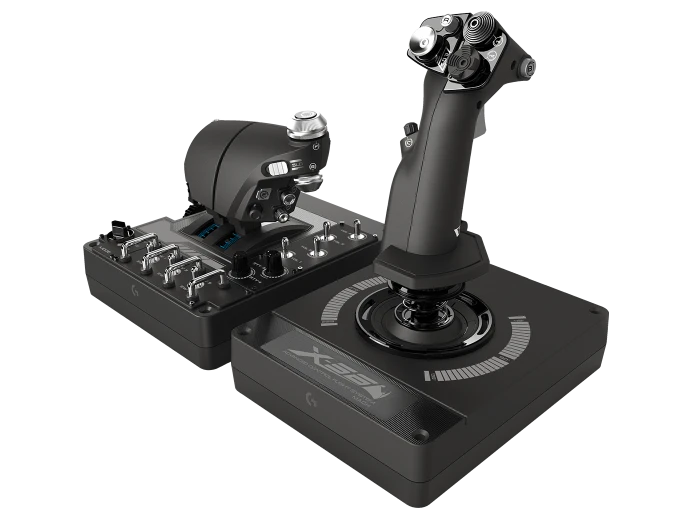 HOTAS flight stick - Logitech G X56 VR Simulator Compatible HOTAS Joystick
