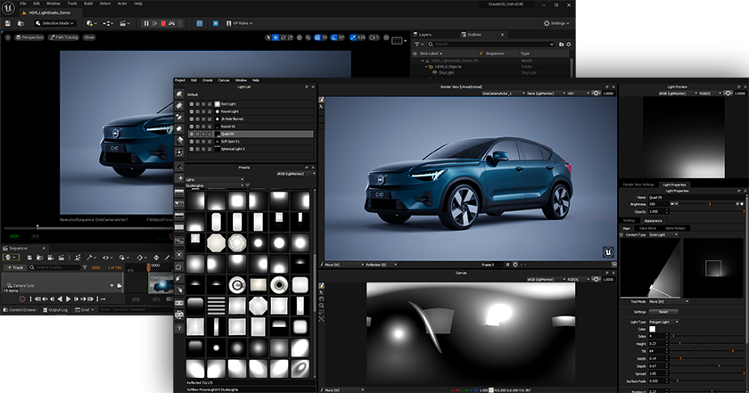 Unreal Engine 5 interface - Unreal Engine HDR Lighting Plugin