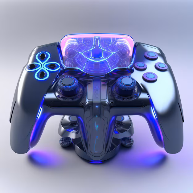 Futuristic video game controller concept - Concept of new wireless home futuristic video game controller ...