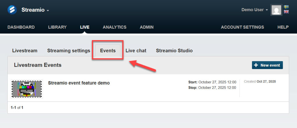 Live streamer analytics dashboard - Introducing Events for Live Streaming - Streamio