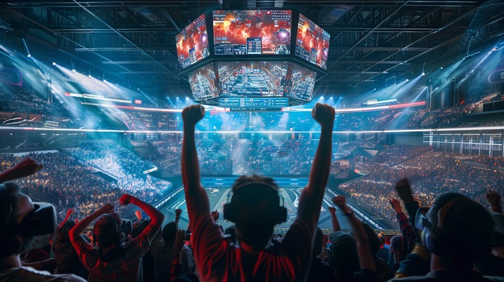 Esports tournament arena with crowd - Free Exciting Esports Event Image - Esports, Arena, Fans ...