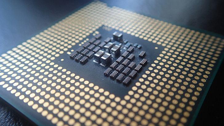 computer processor macro - Royalty-Free photo: Macro photography of computer processor | PickPik