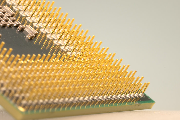 computer processor macro - Royalty-Free photo: Macro photograph of computer processor | PickPik